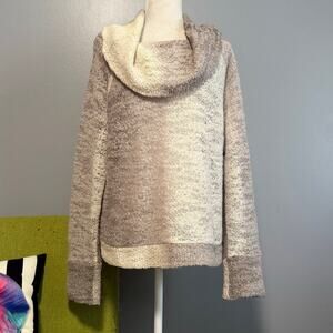 Nana Nucci Ombré Wool Cowl Neck Pullover Sweater